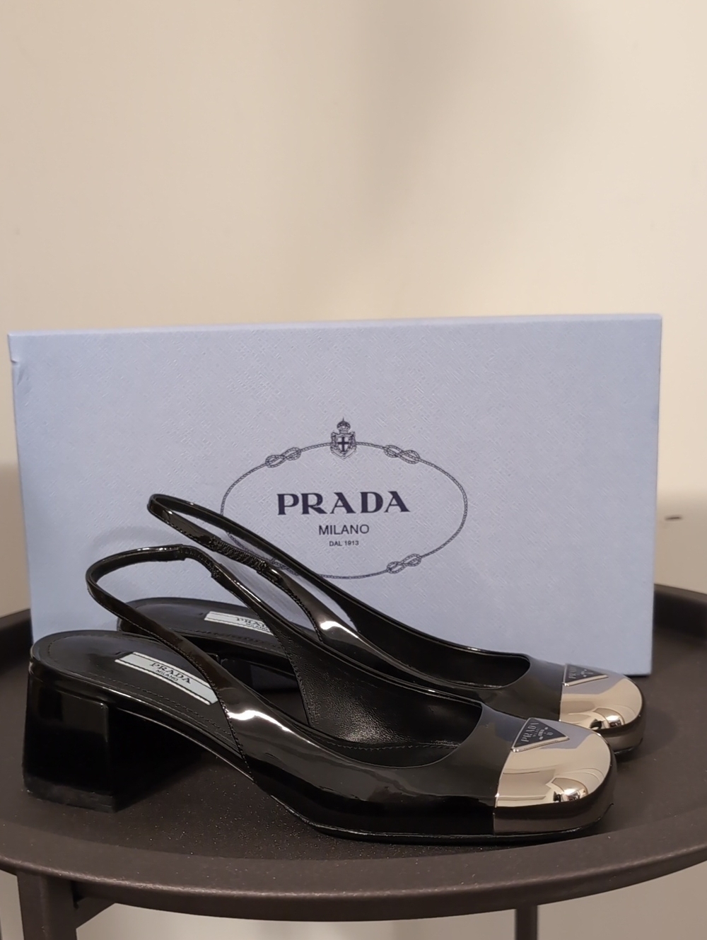 Prada Black Patent Leather Women's Shoes